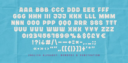 Gooey Slimy Font Poster 5