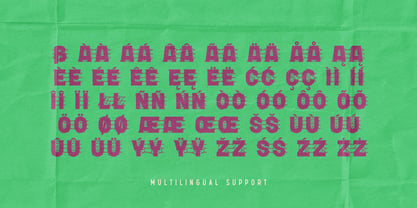 Gooey Slimy Font Poster 6