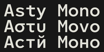 CF Asty Monospaced Font Poster 1