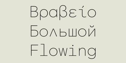 CF Asty Monospaced Font Poster 3