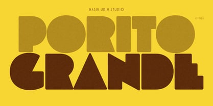 Porito Grande Font Poster 1