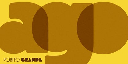 Porito Grande Font Poster 3