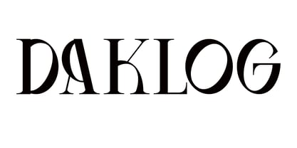 Daklog Font Poster 1