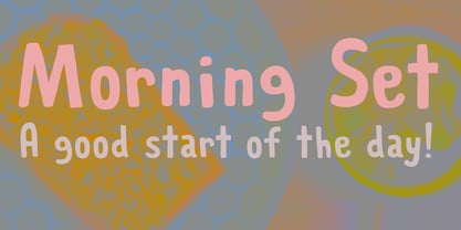 Morning Set Font Poster 1