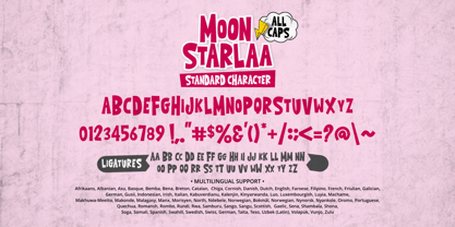 Moon Starlaa Font Poster 8