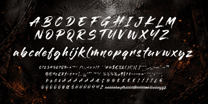 Blazing Hollow Font Poster 2
