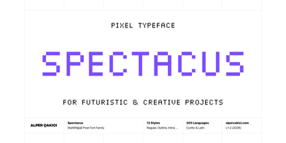 Spectacus Font Poster 1