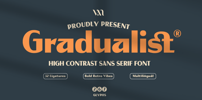 Gradualist Font Poster 1