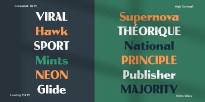 Gradualist Font Poster 3