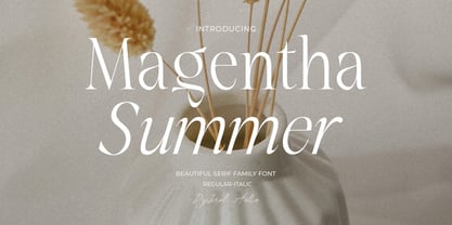 Magentha Summer Font Poster 1
