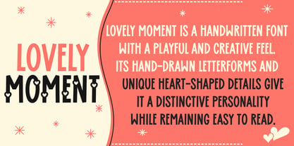 Lovely Moment Font Poster 2