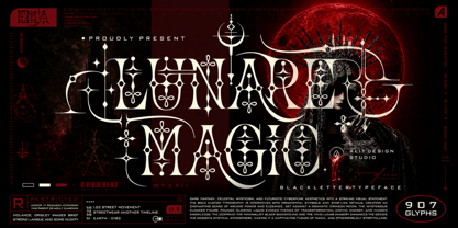 Lunare Magic Font Poster 1
