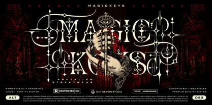 Lunare Magic Font Poster 2