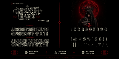 Lunare Magic Font Poster 3