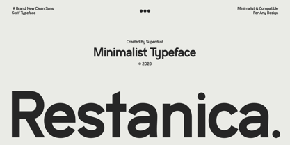 Restanica Font Poster 1