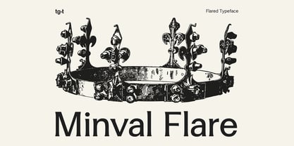 Minval Flare Font Poster 1