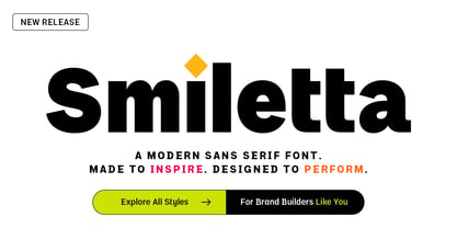 Smiletta Font Poster 1