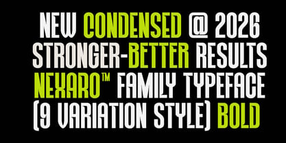 Nexaro Font Poster 4