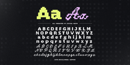 Pixel Match Font Poster 9