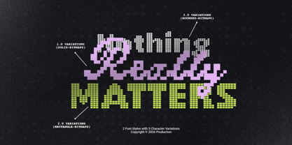 Pixel Match Font Poster 8