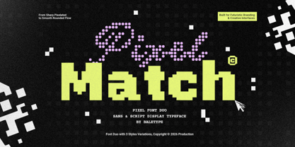 Pixel Match Font Poster 1
