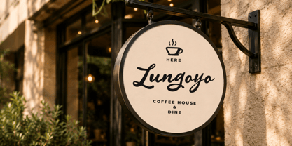 Lungoyo Script Font Poster 5