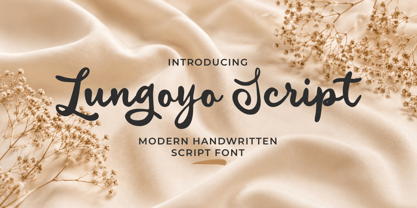 Lungoyo Script Font Poster 1