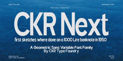 CKR Next Font Poster 11