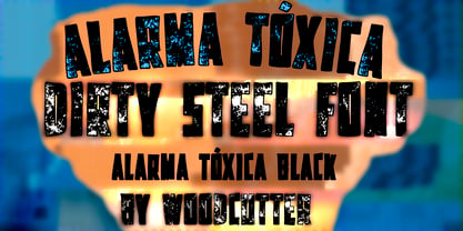 Alarma Tóxica Font Poster 1