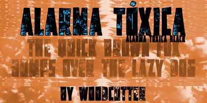 Alarma Tóxica Font Poster 3
