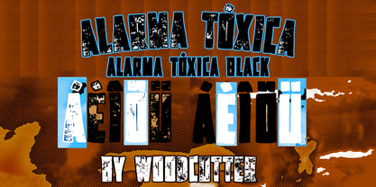 Alarma Tóxica Font Poster 2