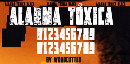 Alarma Tóxica Font Poster 6