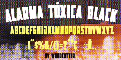 Alarma Tóxica Font Poster 5