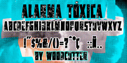 Alarma Tóxica Font Poster 4