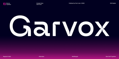 Garvox Font Poster 1