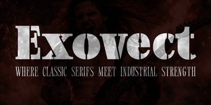 Exovect Font Poster 1