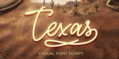 Texas Casual Font Poster 1