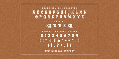 Degen Kowied Font Poster 6