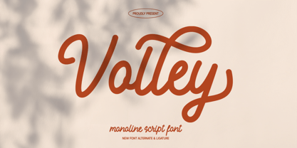 Volley Font Poster 1