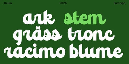 Heura Font Poster 4
