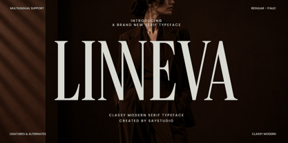 Linneva Font Poster 1