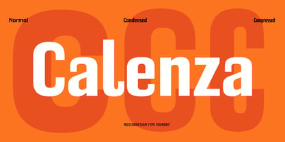 Calenza Font Poster 1
