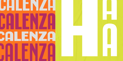 Calenza Font Poster 2