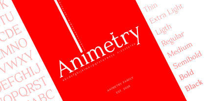 Animetry Font Poster 1