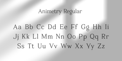 Animetry Font Poster 7