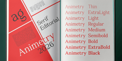 Animetry Font Poster 2