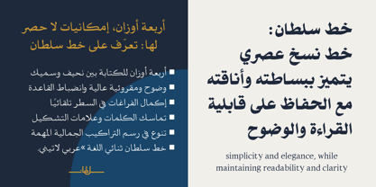 SF Sultan Font Poster 4