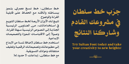 SF Sultan Font Poster 3