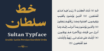 SF Sultan Font Poster 6