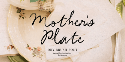 Mothers Plate Font Poster 1